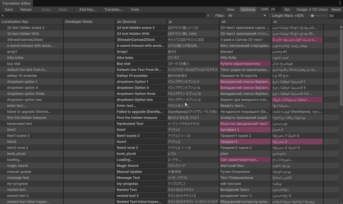 Advanced selection modes