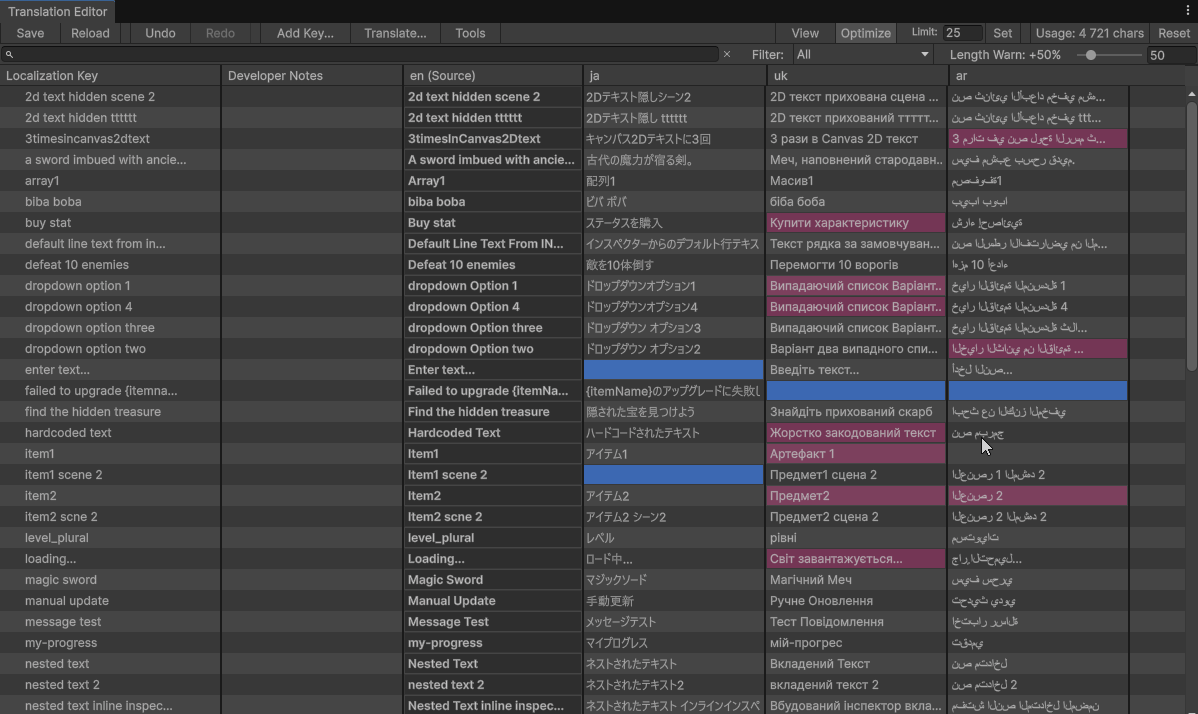 Mass actions via context menu