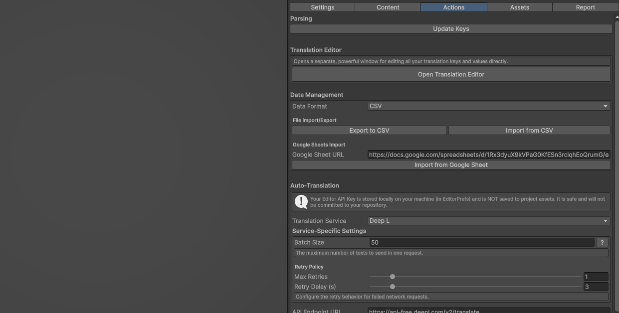 Automatic translation process